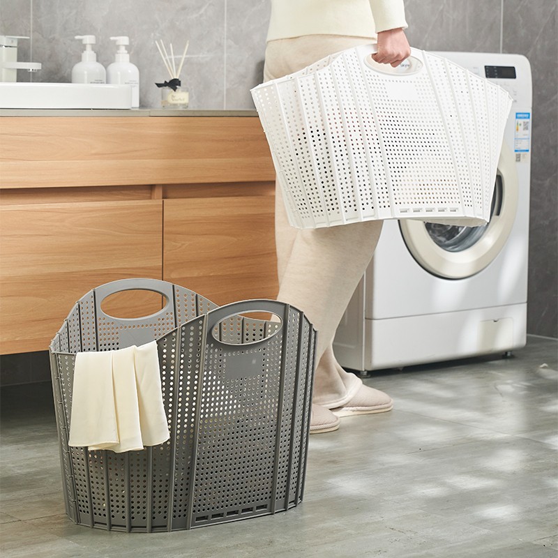 Foldable storage basket